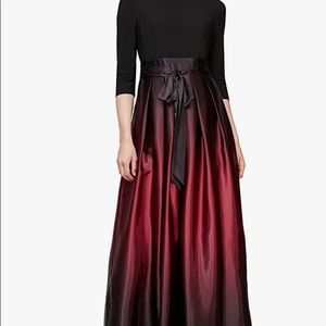 SLNY Ombre Gown - A-Line Maxi Dress